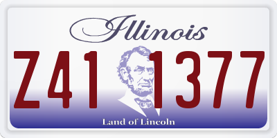 IL license plate Z411377