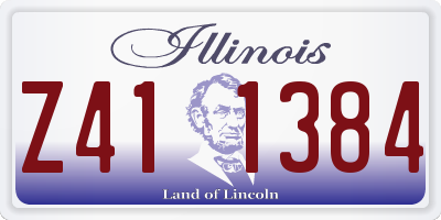 IL license plate Z411384