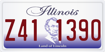 IL license plate Z411390