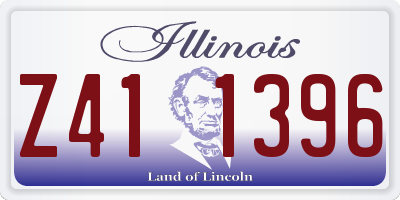 IL license plate Z411396