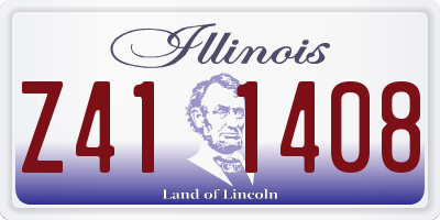 IL license plate Z411408