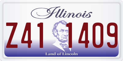 IL license plate Z411409
