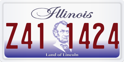IL license plate Z411424