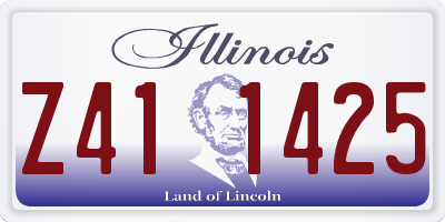 IL license plate Z411425