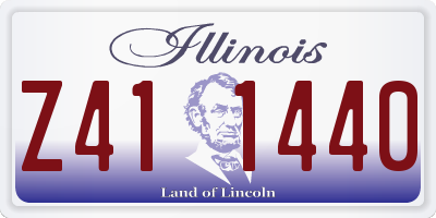 IL license plate Z411440