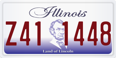 IL license plate Z411448