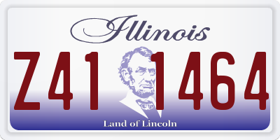 IL license plate Z411464