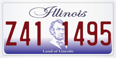 IL license plate Z411495