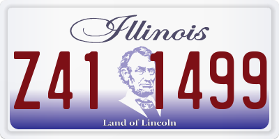 IL license plate Z411499
