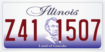 IL license plate Z411507
