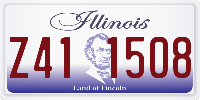 IL license plate Z411508