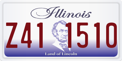 IL license plate Z411510