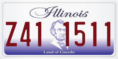 IL license plate Z411511