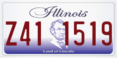 IL license plate Z411519