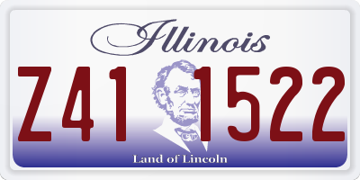 IL license plate Z411522