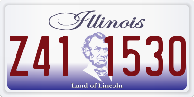 IL license plate Z411530