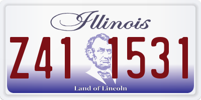 IL license plate Z411531