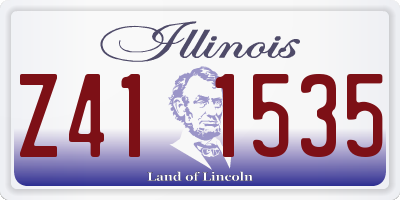 IL license plate Z411535