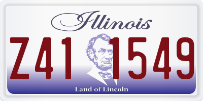 IL license plate Z411549