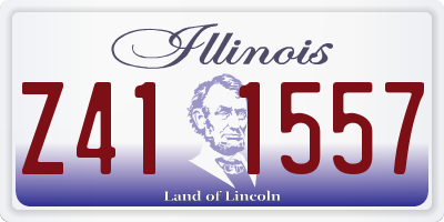 IL license plate Z411557