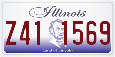 IL license plate Z411569
