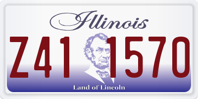 IL license plate Z411570
