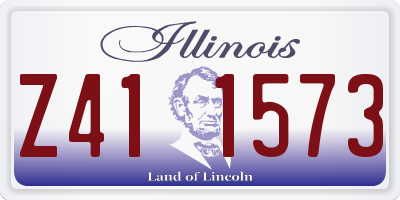 IL license plate Z411573
