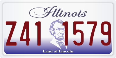 IL license plate Z411579