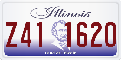 IL license plate Z411620