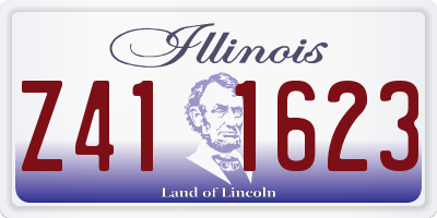 IL license plate Z411623