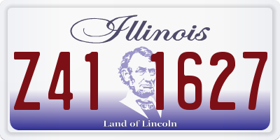 IL license plate Z411627