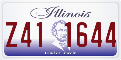 IL license plate Z411644