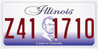 IL license plate Z411710