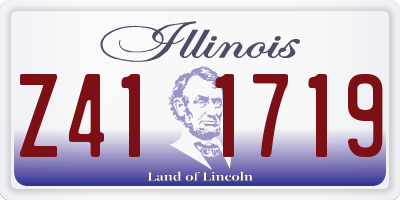 IL license plate Z411719