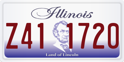 IL license plate Z411720