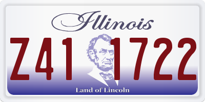 IL license plate Z411722