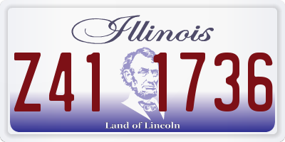 IL license plate Z411736