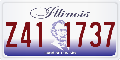 IL license plate Z411737