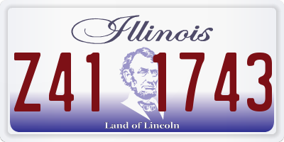 IL license plate Z411743