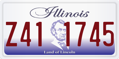 IL license plate Z411745