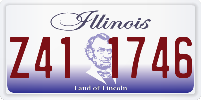 IL license plate Z411746