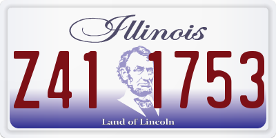 IL license plate Z411753