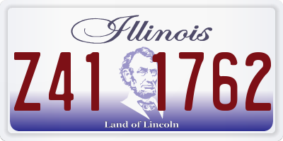 IL license plate Z411762