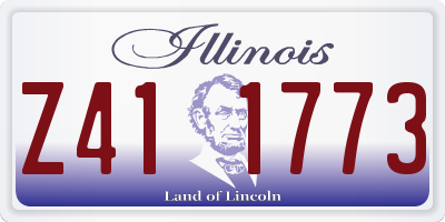 IL license plate Z411773