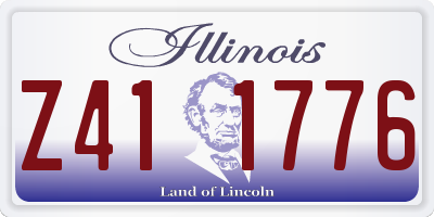 IL license plate Z411776