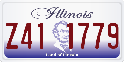 IL license plate Z411779