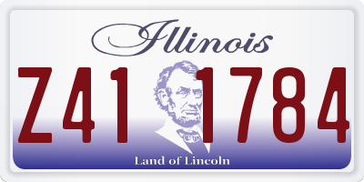IL license plate Z411784