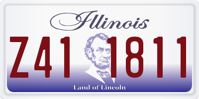 IL license plate Z411811