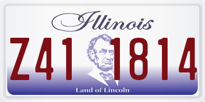 IL license plate Z411814