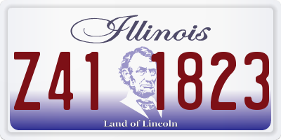 IL license plate Z411823